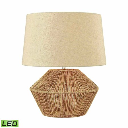 ELK STUDIO Vavda 19.5'' High 1-Light Table Lamp - Natural - Includes LED Bulb D3781-LED